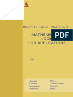 Mathematical Logic For Applications: Mikl Os Ferenczi - Mikl Ossz OTS