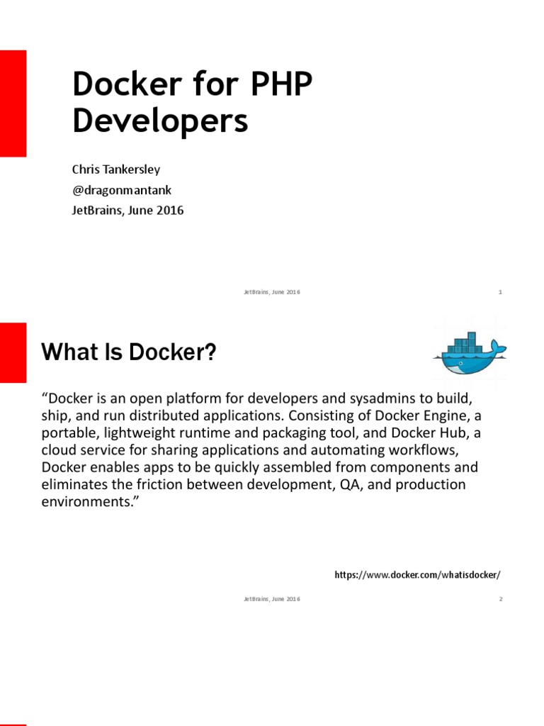 Docker Training for PHP Developers | PDF | Operating System | Utility ...