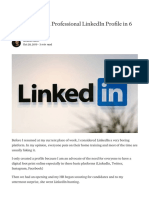 How To Create A Professional LinkedIn Profile in 6 Steps.