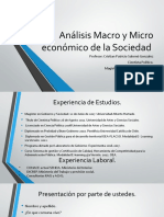 Análisis Macro y Micro Económico de La Sociedad