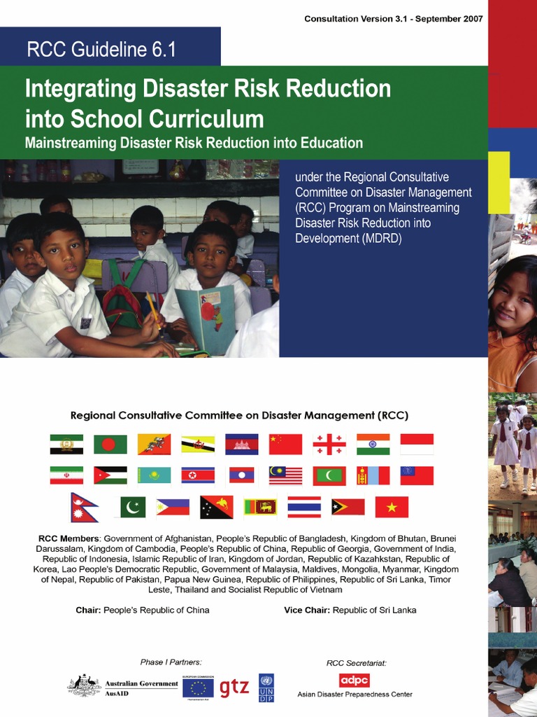 Integrating DRR in School Curricula | PDF | Disaster Risk Reduction ...