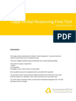 Capp Verbal Reasoning Free Test: Assessmentday