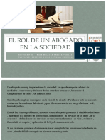 El Rol de Un Abogado en La Sociedad