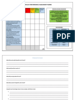 Stimulus Performance Assessment Rubric: Name