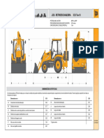 JCB - Retroescavadora 3CX Tier III: Dimensões Estáticas