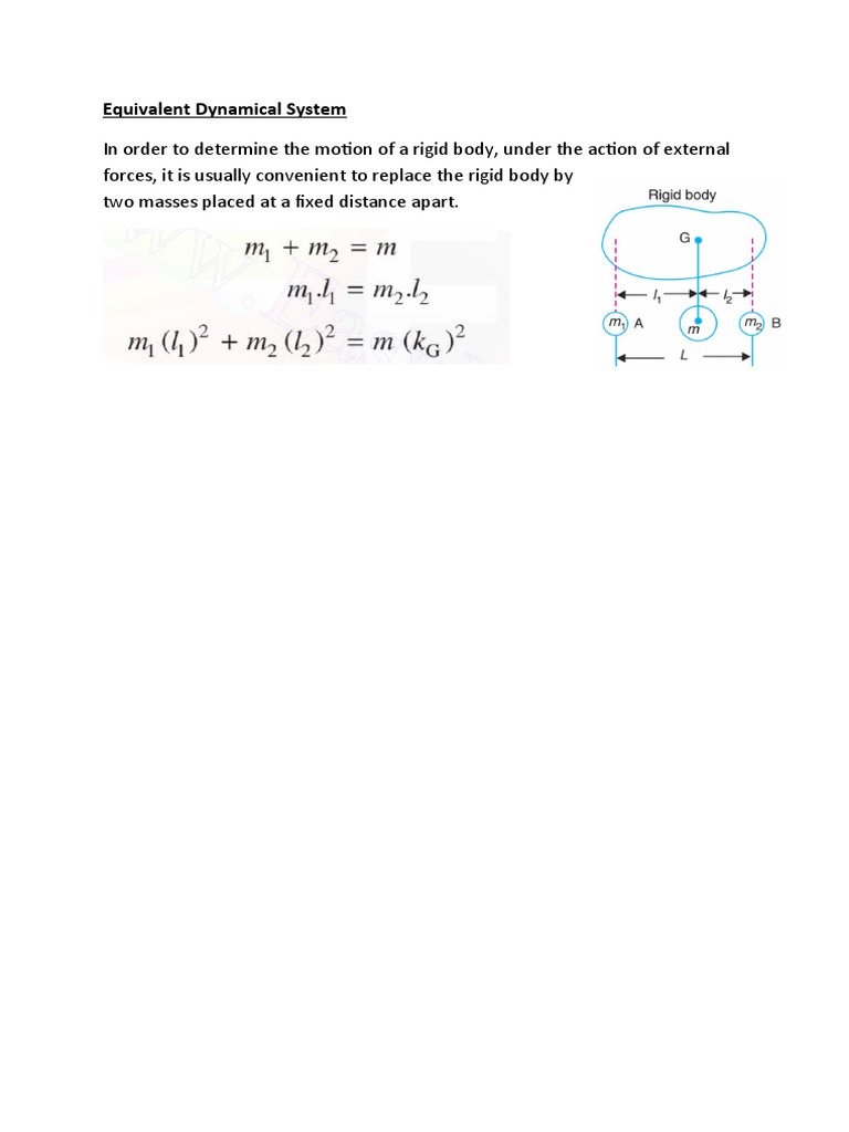 Equivalent Dynamical System for Rigid Bodies | PDF