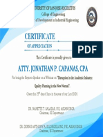 Certificate: Atty. Jonathan P. Capanas, Cpa