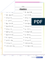 Pre Algebra Equations Worksheet
