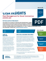 Cisa Insights: Risk Management For Novel Coronavirus (COVID-19)