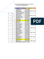 Group Timings For Mini Project/Final Exam Viva (Sec-C) Thursday, 6th August 2020