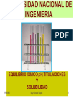 EQUILIBRIO IONICO, TITULACIONES, PH, SOLUBILIDAD (Modo de Compatibilidad)