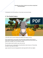 The Foolish Donkey: Moral of The Story