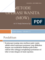 Metode Operasi Wanita (MOW) : Dr. R. Pandji Setiawan SP - OG