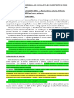 La Segunda República, la Guerra Civil y la crisis internacional