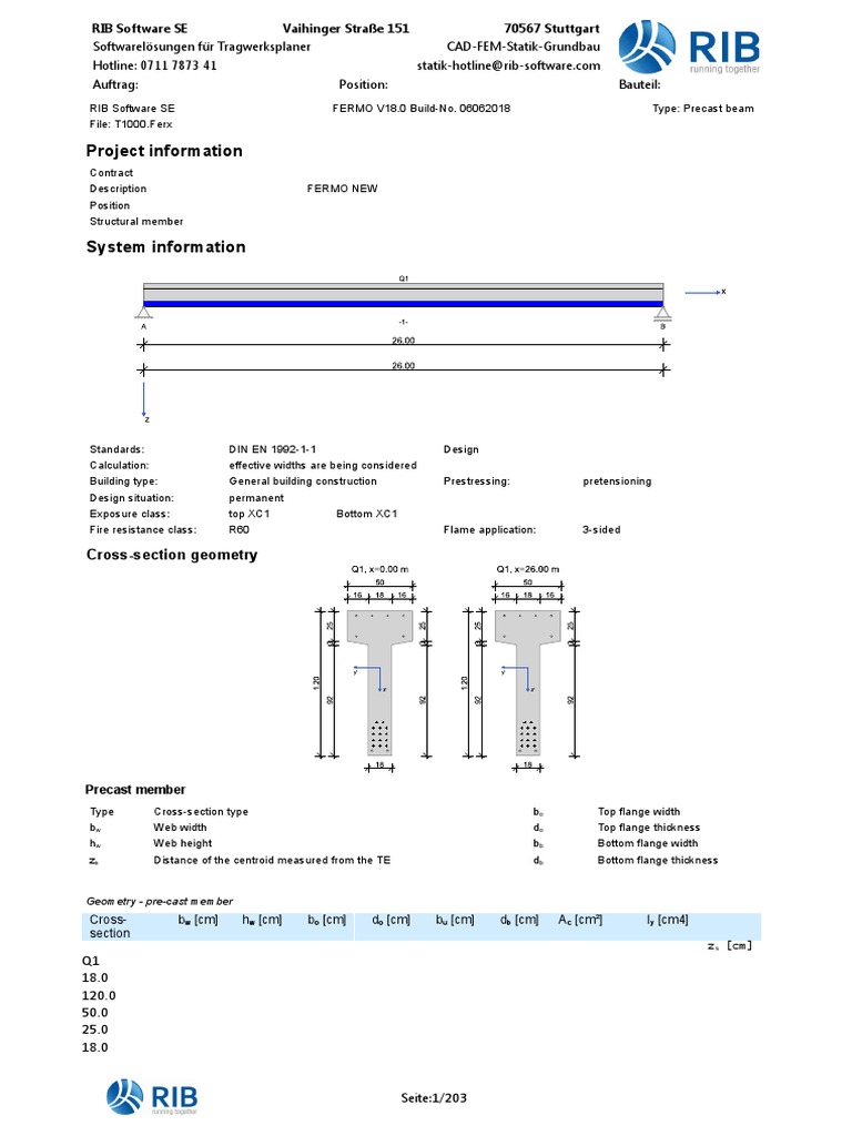 Precast Beam Design and Analysis Guide | PDF | Precast Concrete ...