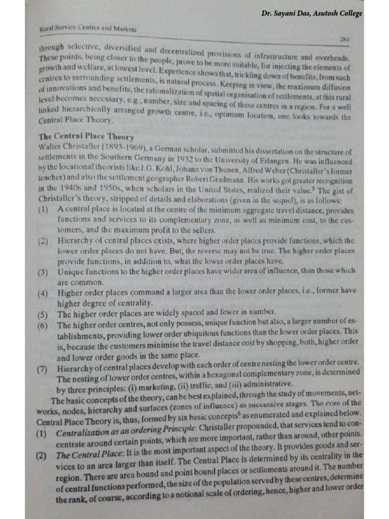 Urban Settlement Hierarchy and Morphology | PDF
