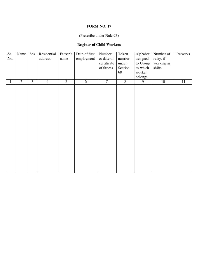 Form 17 PDF | PDF