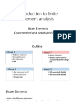 Introduction to Finite Element Analysis Beam Elements