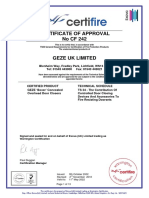 Certificate of Approval No CF 242