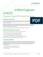 Veeam Certified Engineer (VMCE) : Program Guide 2017 (North America)