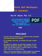 Critical-State Soil Mechanics For Dummies: Paul W. Mayne, PHD, P.E