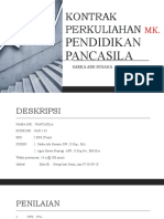Kontrak Perkuliahan MK Pancasila