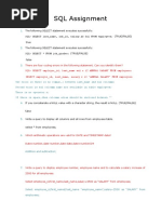 SQL Assignment