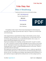 Mưa ở Strasbourg - Trần Thùy Mai