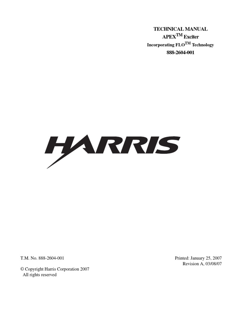 Apex Exciter Harris - PDF | PDF | Digital To Analog