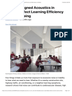 Poorly Designed Acoustics in Schools Affect Learning Efficiency and Well-Being ArchDaily PDF