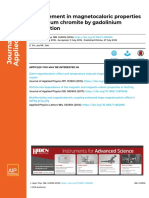 Enhancement in magnetocaloric properties of holmium chromite by gadolinium substitution-JAP2016.pdf