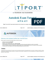 Autodesk Exam Tutorial: Acp & Acu