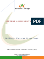 CHCDIV001 Student Assessment Booklet - AGE (ID 99496)
