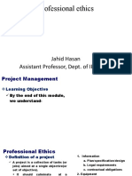 Professional Ethics: Jahid Hasan Assistant Professor, Dept. of IPE, SUST