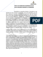 Informe de la diputada Delsa Solórzano sobre las violaciones a DDHH