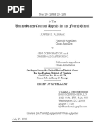 July 27, 2020 - Fairfax Vs CBS - Appeal To The Fourth Circuit Court of Appeals