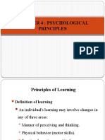 Chapter 4: Psychological Principles