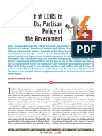 FAUJI INDIA, April '19 - Grant of ECHS To SSCOs Partisan Policy of The Government