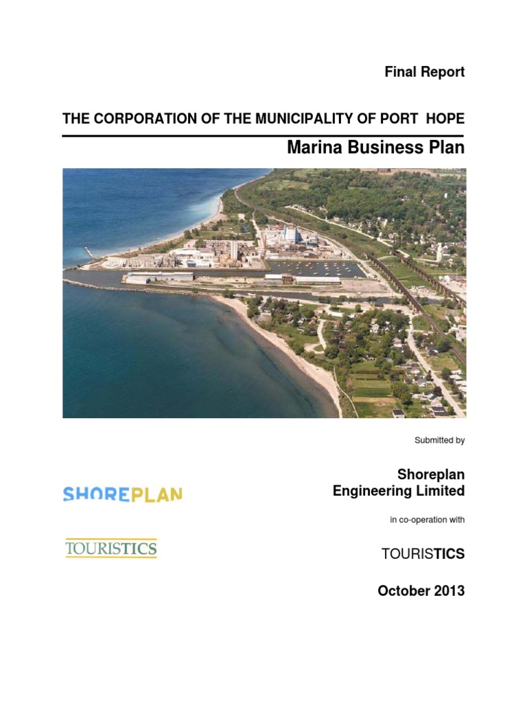 Marina Business Plan October 2013 PDF Environmental Impact