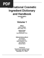 International Cosmetic Ingredient Handbook and Dictionary