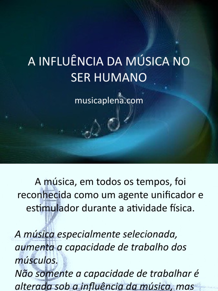 A Influência Da Música No Ser Humano | PDF