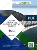 Perfil de turistas internacionais no Brasil em 2018