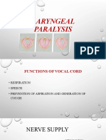 ENT-Laryngeal paralysis