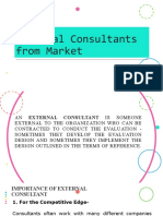 External Consultants From Market