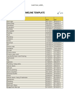 Construction Timeline Template: Gantt Chart - x000D