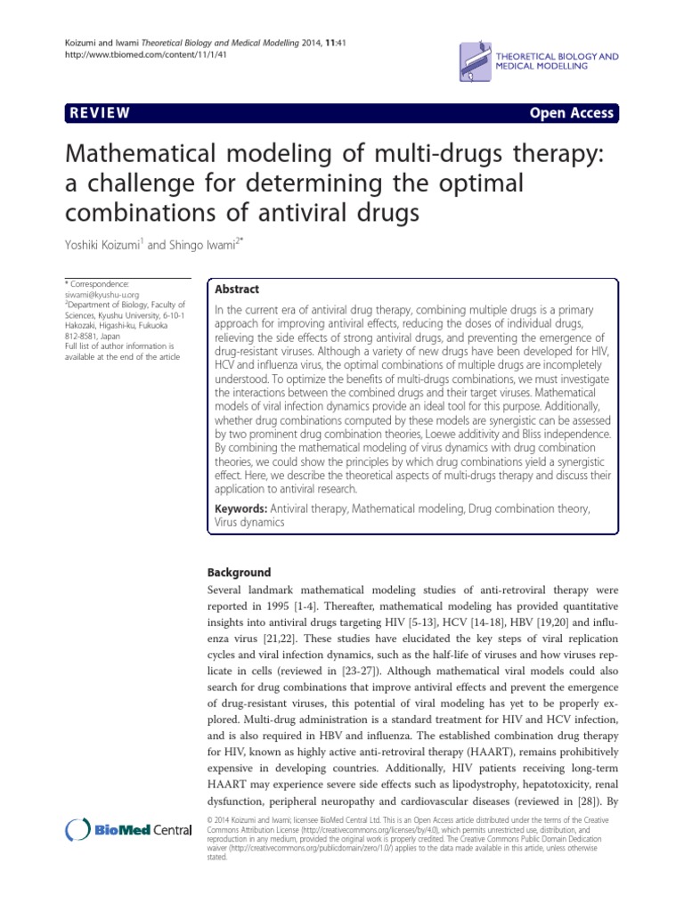 Mathematical Modeling of MultiDrugs Therapy A Challenge For