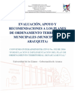 4.2 EVALUACIÓN, APOYO Y RECOMENDACIONES DE LOS POT MUNICIPAL Arauquita PDF