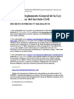 Reglamento General de La Ley 30057 PDF