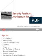 Security Analytics Architecture For APT: Dale Long, Sr. Technology Consultant, RSA Security