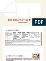 Top Ramen Pork Flavor: English Project
